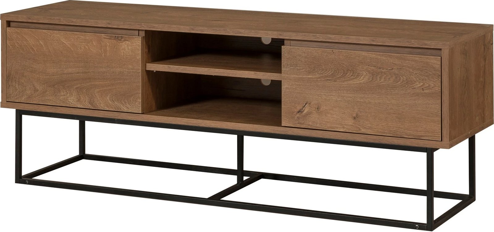 Set mobiljesh për dhomë dite Skye Decor, Laxus Takım 2, ngjyrë arrë dhe e zezë