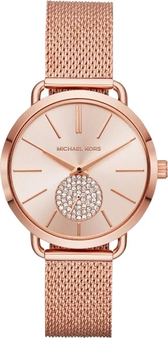 Orë dore MICHAEL KORS Portia për femra, rozë e artë