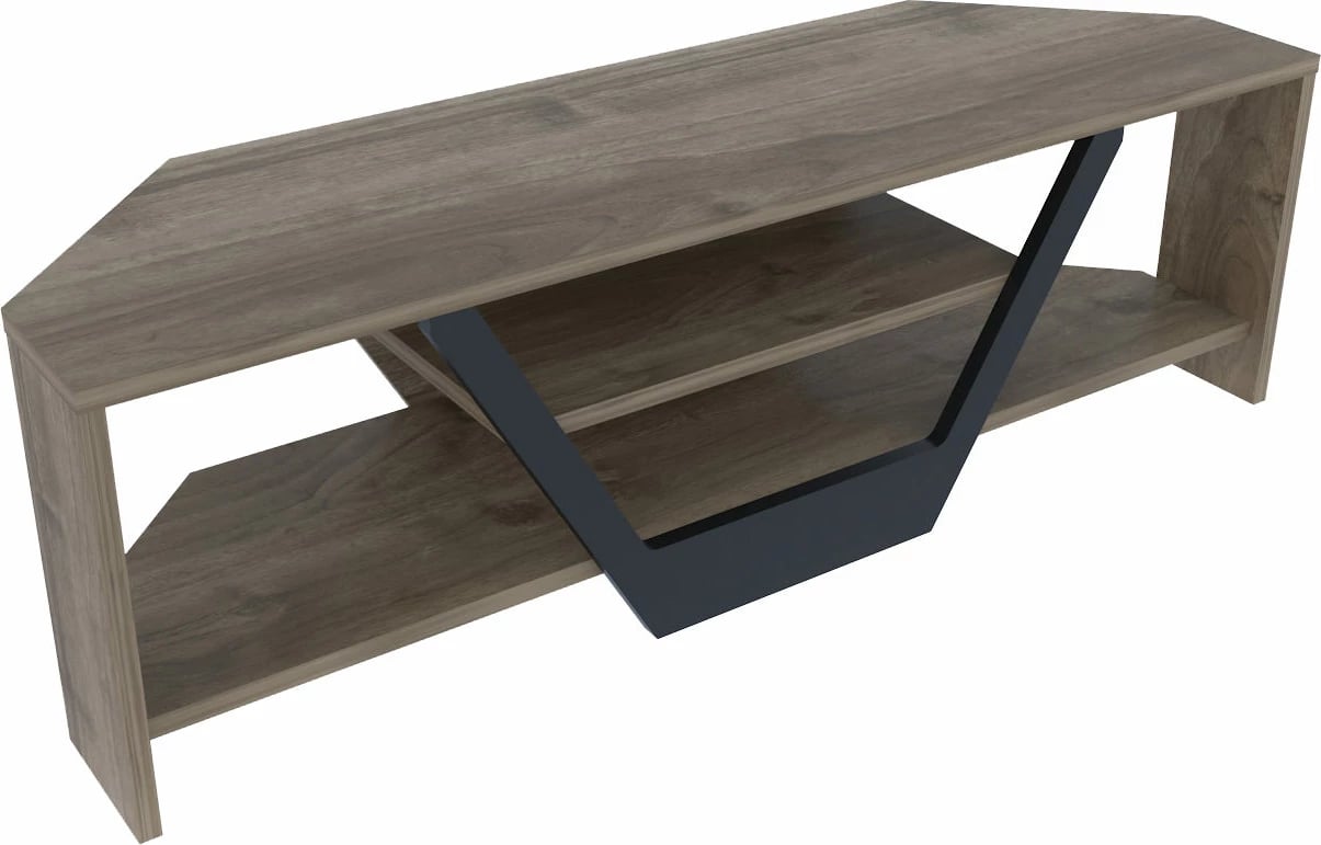 Komodë TV Hanah Home, Sares, ngjyrë arre, e zezë