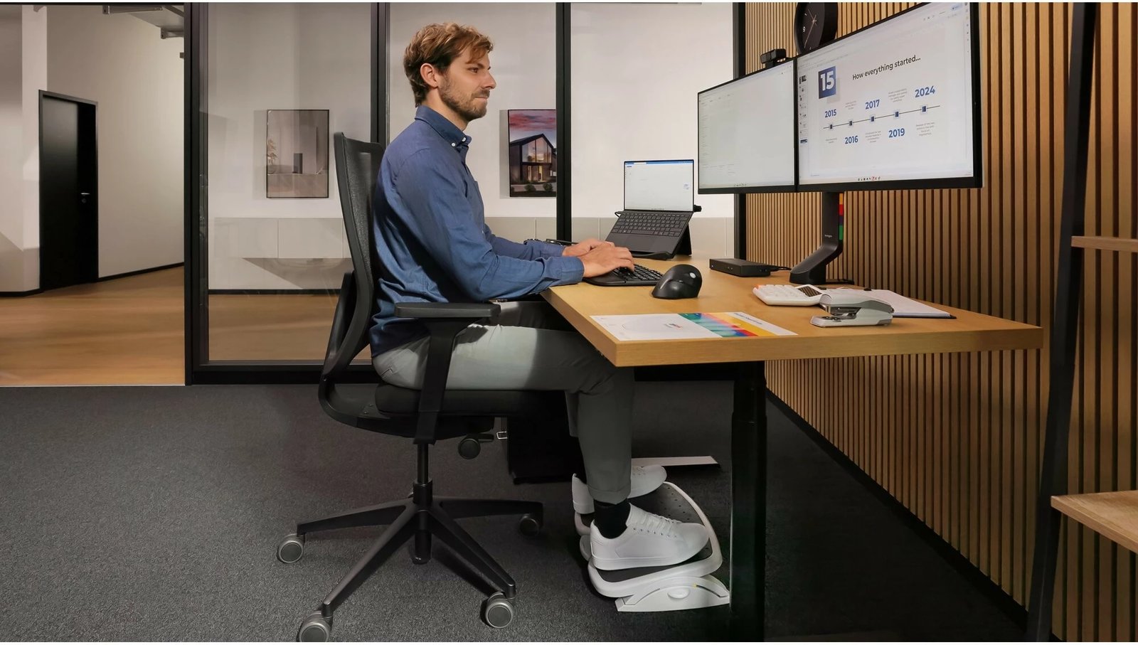 Maus Kensington Pro Fit Ergo Vertical Wireless, 1600 DPI, i zi