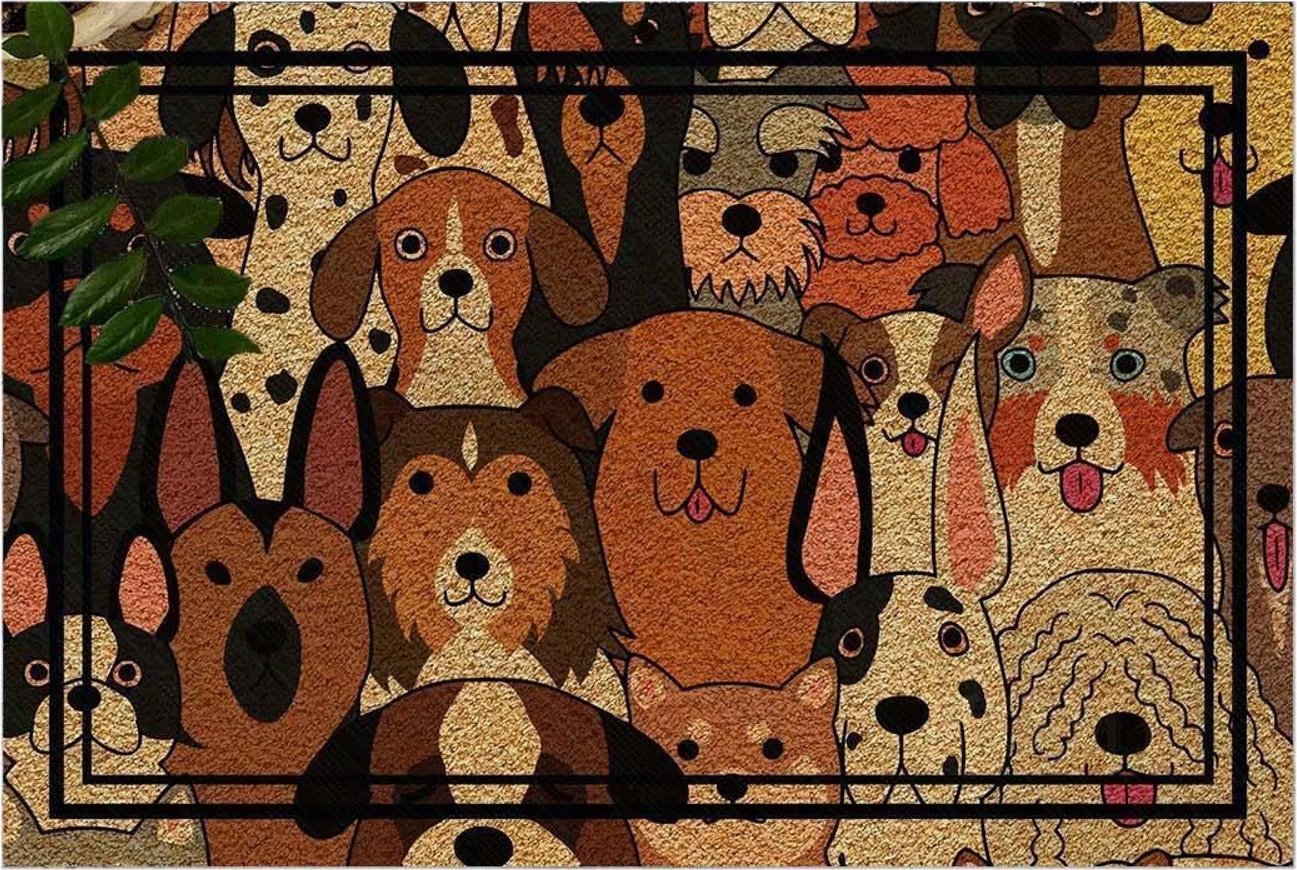 Shilte hyrëse PVC Conceptum Hypnose, Cane Carıno, shumëngjyrëshe, 40x60cm