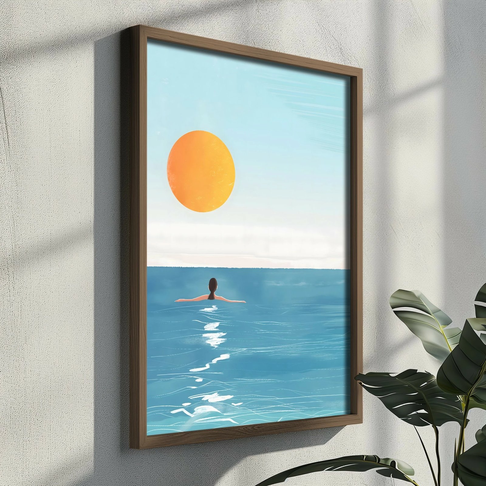 Pikturë dekorative me kornizë MDF, shumëngjyrëshe, Wallity GE103-L