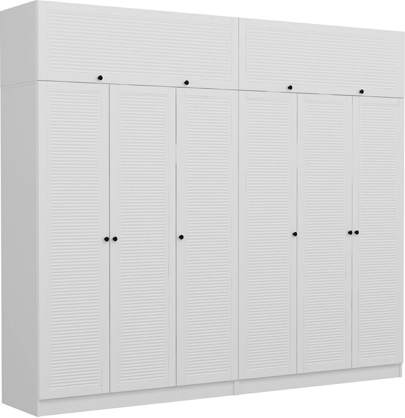 Dollap Skye Decor, ngjyrë e bardhë, 270x190x52cm, 10 pjesë