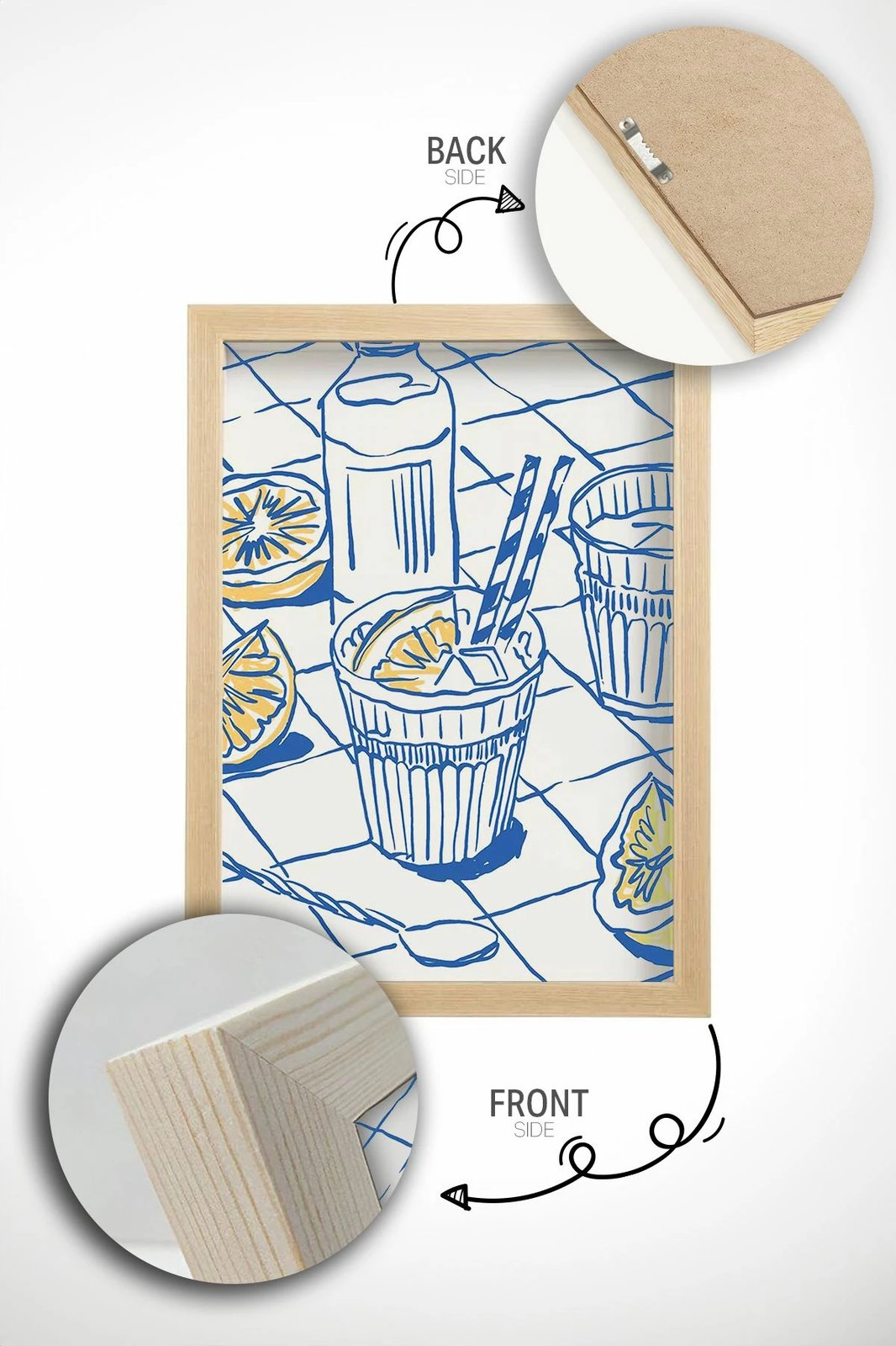 Pikturë dekorative me kornizë, shumëngjyrëshe, Ersy1Ham24