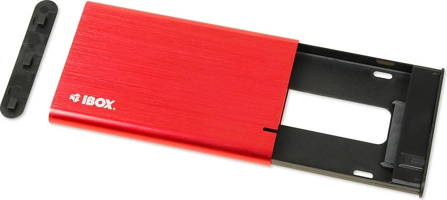 Kasë iBOX HD-05, 2.5", USB 3.1, Alumini, Kuqe