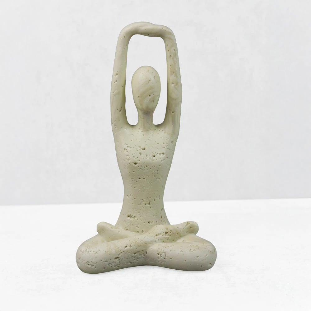 Dekor trup MORPH VI, rezinë, bezhë, 12.5x8x21cm