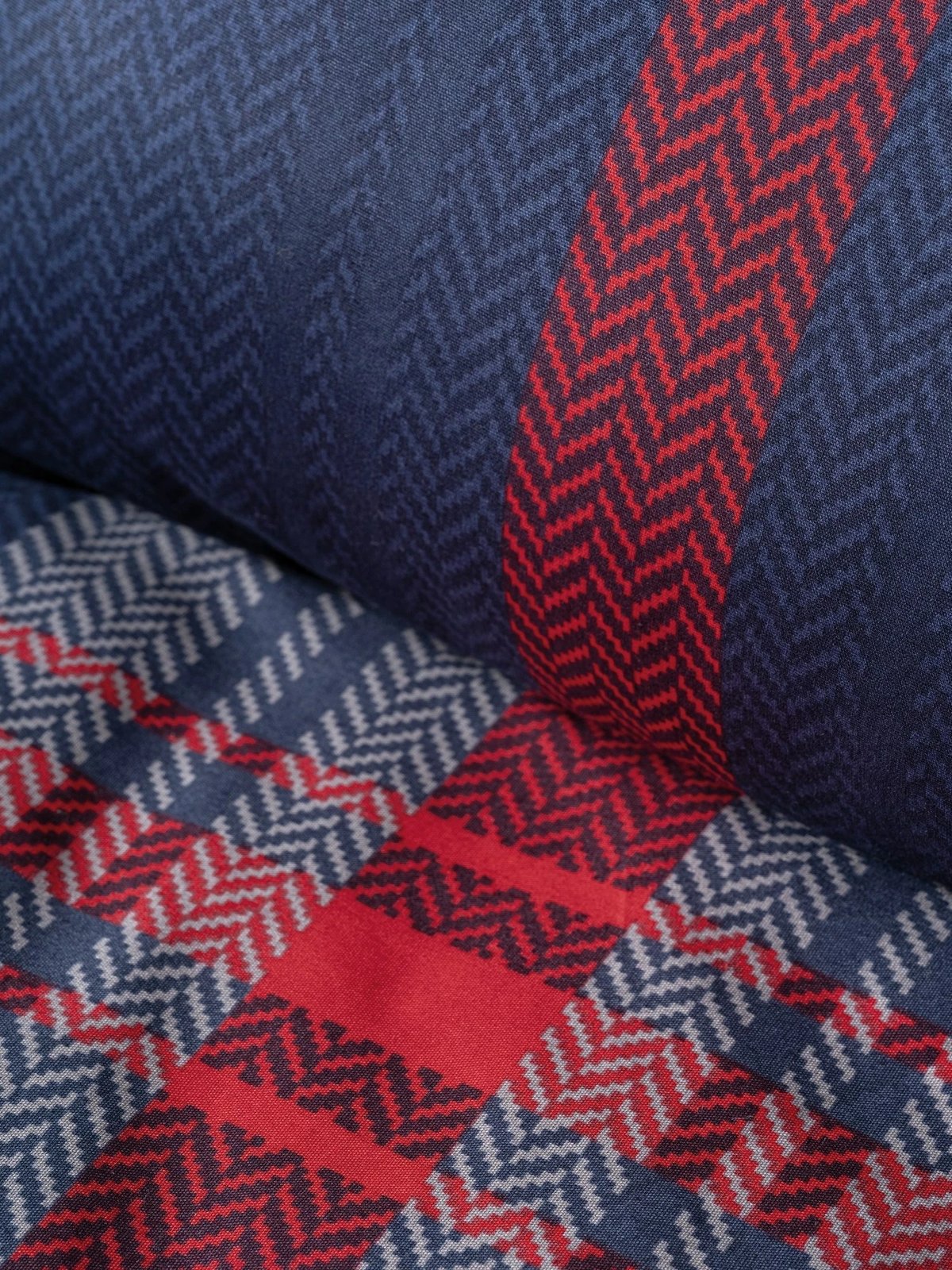 Set mbulesë jorgan për teke XXL, L'essentiel Abel, e kuqe dhe blu e errët