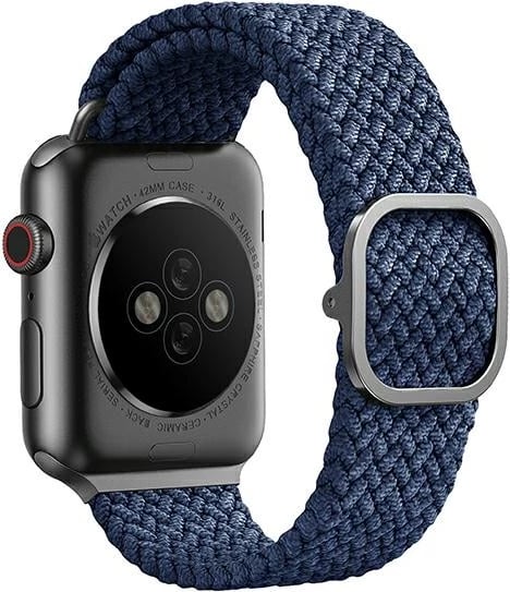 Rrip për Apple Watch UNIQ Aspen, 38/40/41mm, i thurur, Blu