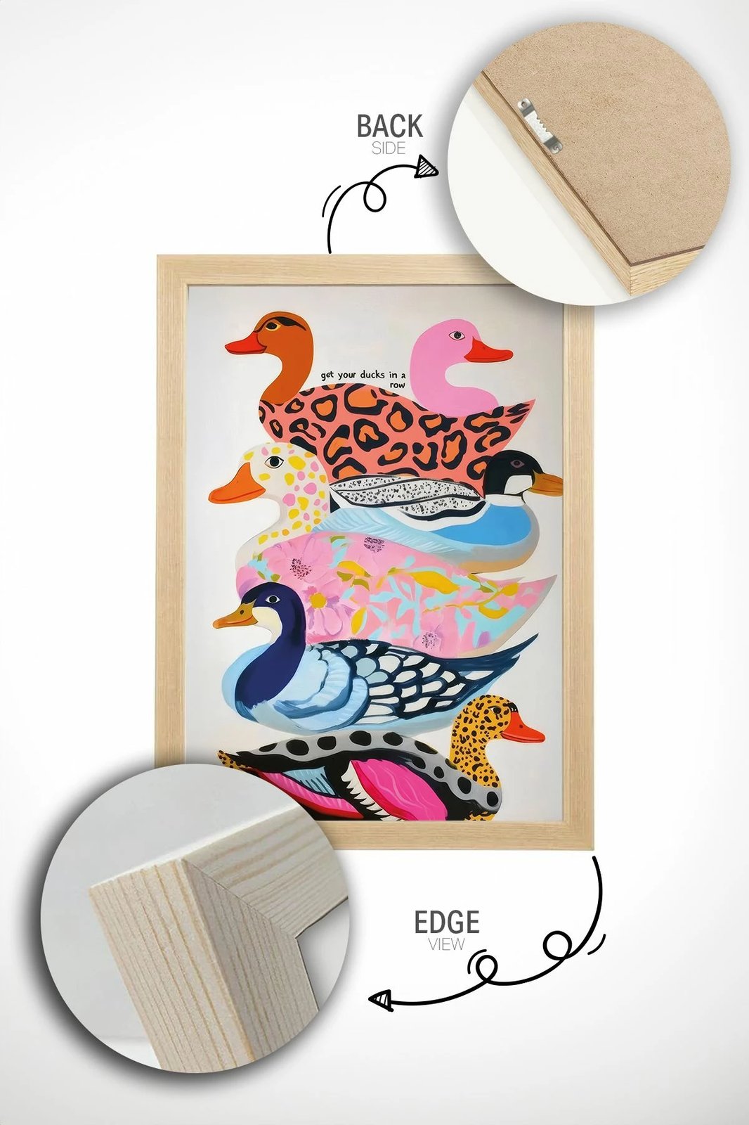 Pikturë dekorative me kornizë, shumëngjyrëshe, Artsrmdl13, 33x48cm