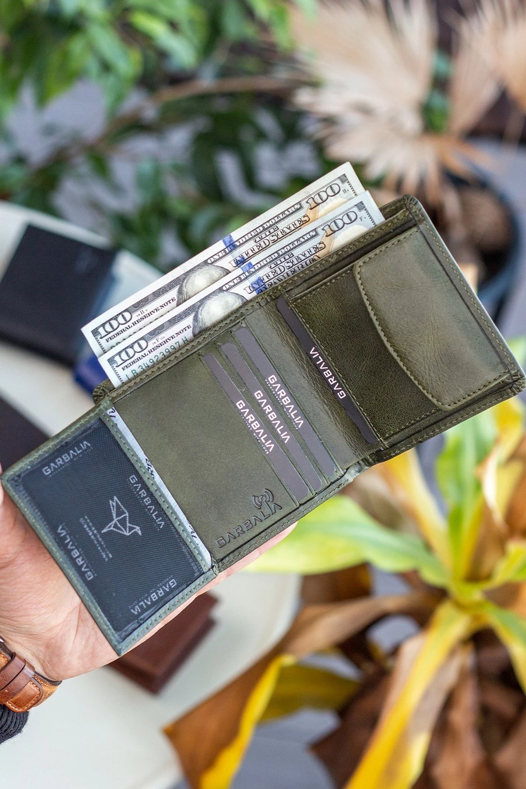 Portofol për burra Zoozie Bags, Dallas, ngjyrë e gjelbër e çmendur