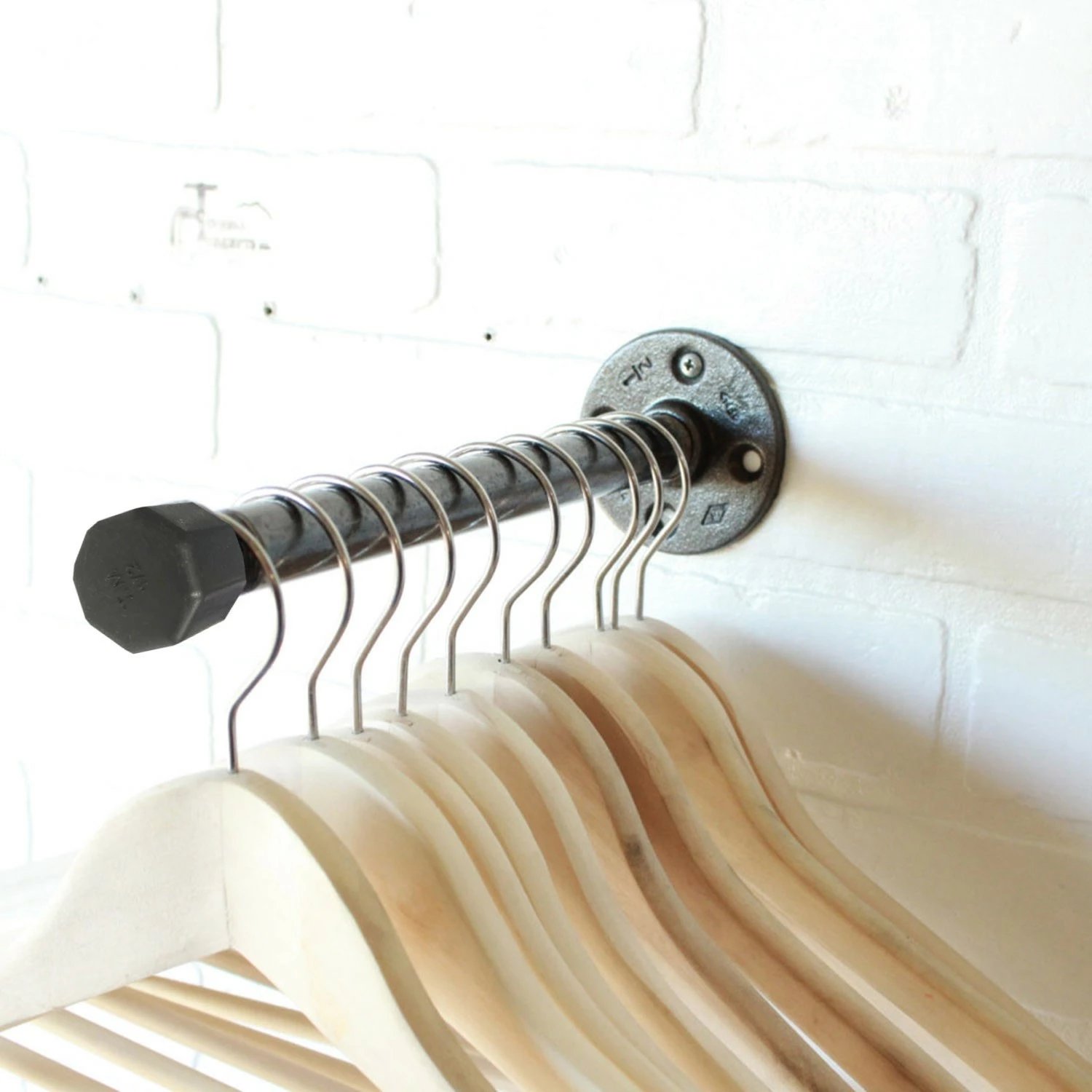 Varëse muri industriale Pipe Hook, ngjyrë gri, Boruraf108