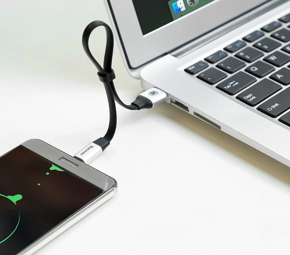Kabllo Baseus Nimble CATMBJ-01, USB në USB-C, 0.23m, e zezë Kabllo Baseus Nimble CATMBJ-01, USB në USB-C, 0.23m, e zezë