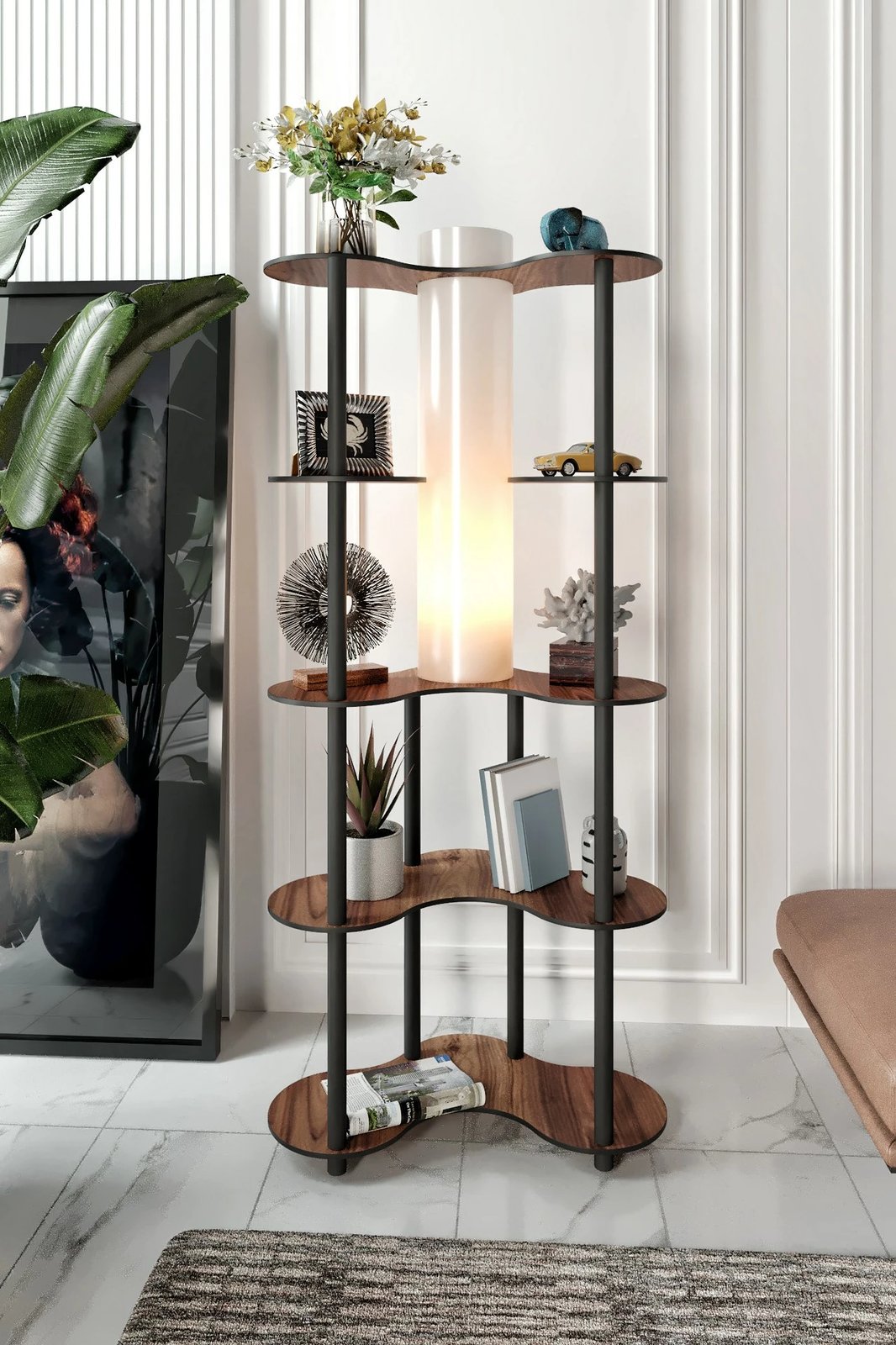 Llambë dyshemeje Opviq, ngjyrë arre, KS-11113