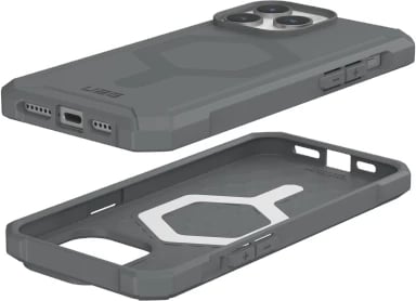 Mbështjellës UAG Essential Armor MagSafe për iPhone 15 Pro Max, argjend