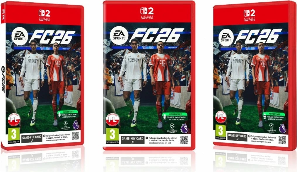 lojë Nintendo Switch 2, Cenega, EA Sports FC 26, kartë‑kod (GK), PEGI 3
