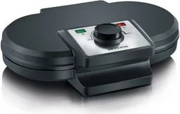 Aparat për waffle Severin WA 2106, 2 copa, 1200 W, e zezë