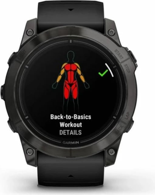 Orë sportive Garmin unisex, e zezë