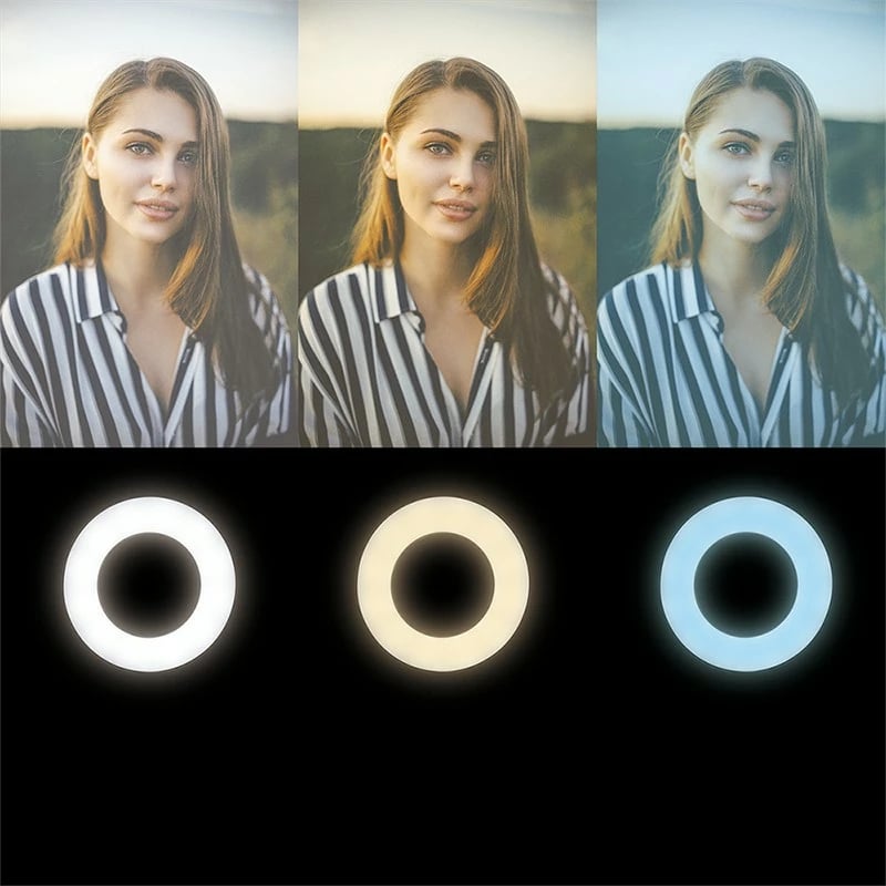 Dritë LED me mbajtëse celulari LogiLink AA0150, 7 inch, USB, e zezë