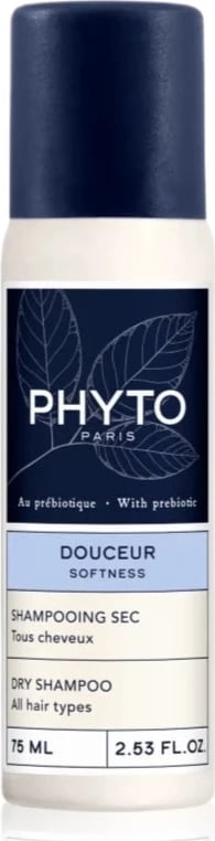 Shampon i thatë për femra Phyto Softness Dry Shampoo me prebiotikë, 75ml