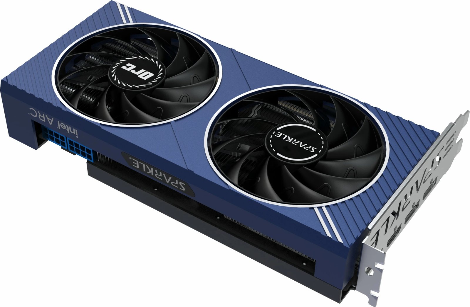 Kartelë grafike Sparkle Intel Arc A750 ORC OC Edition, 8 GB, GDDR6, PCI Express x16 4.0, e zezë, blu, argjendtë
