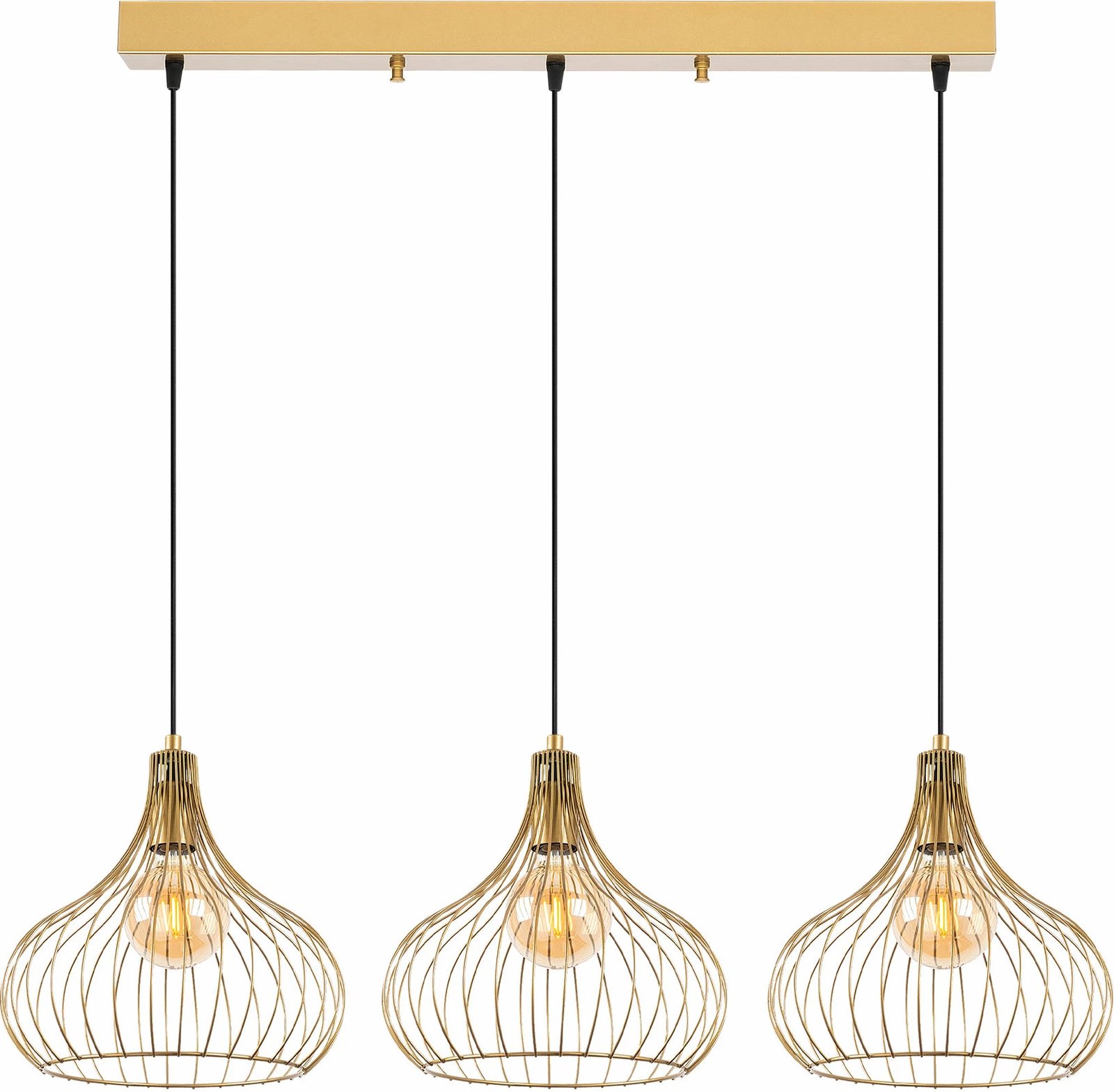 Llambë tavani Opviq, Teldamla, ngjyrë ari e shndritshme, 76x22x120 cm