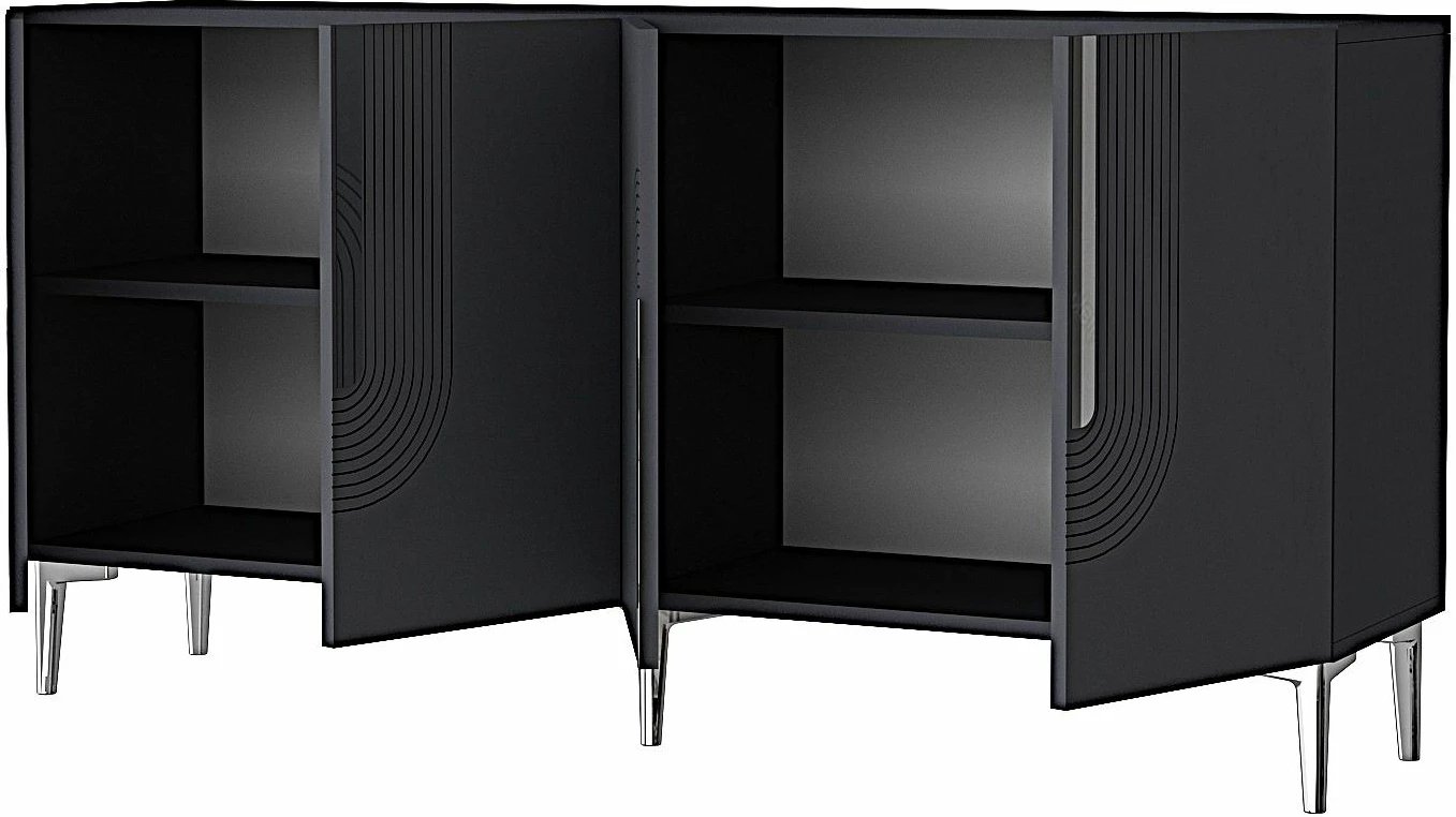 Konsol Skye Decor, Meyra 150, antracit, argjend