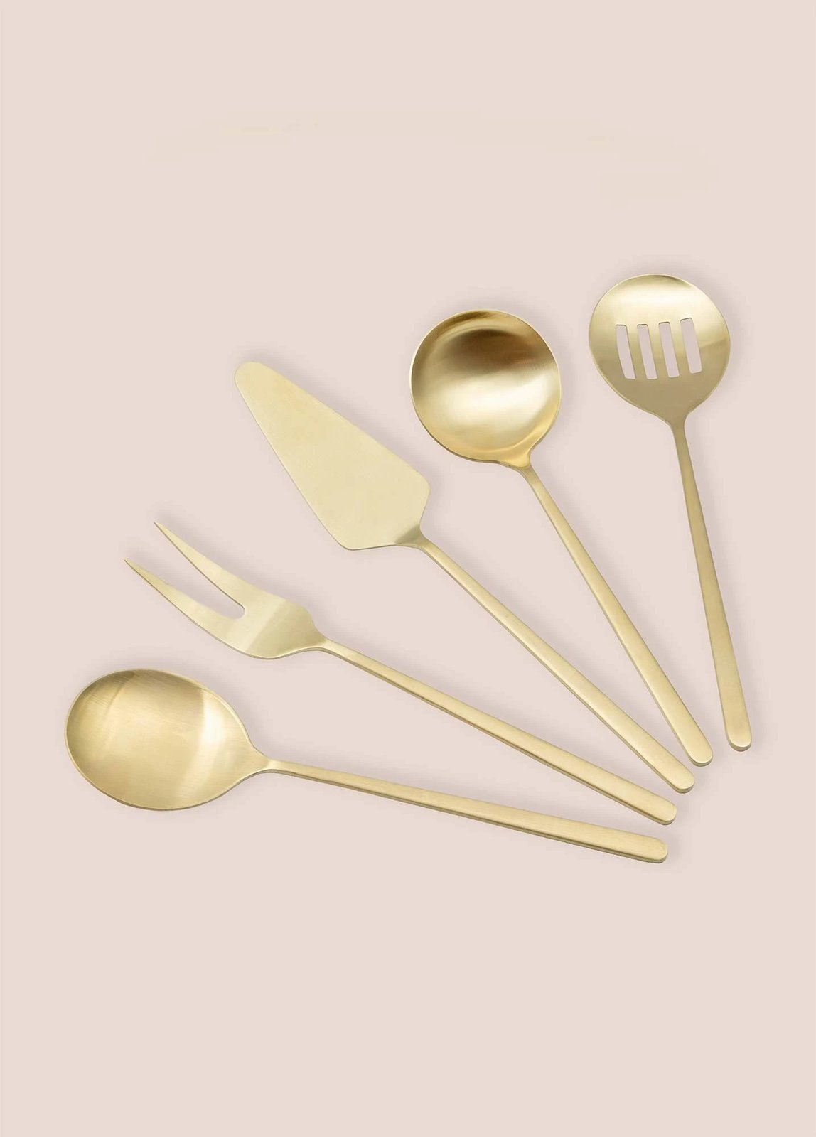 Set shërbimi (5 copë), ngjyrë ari, Hermia, CKB0254