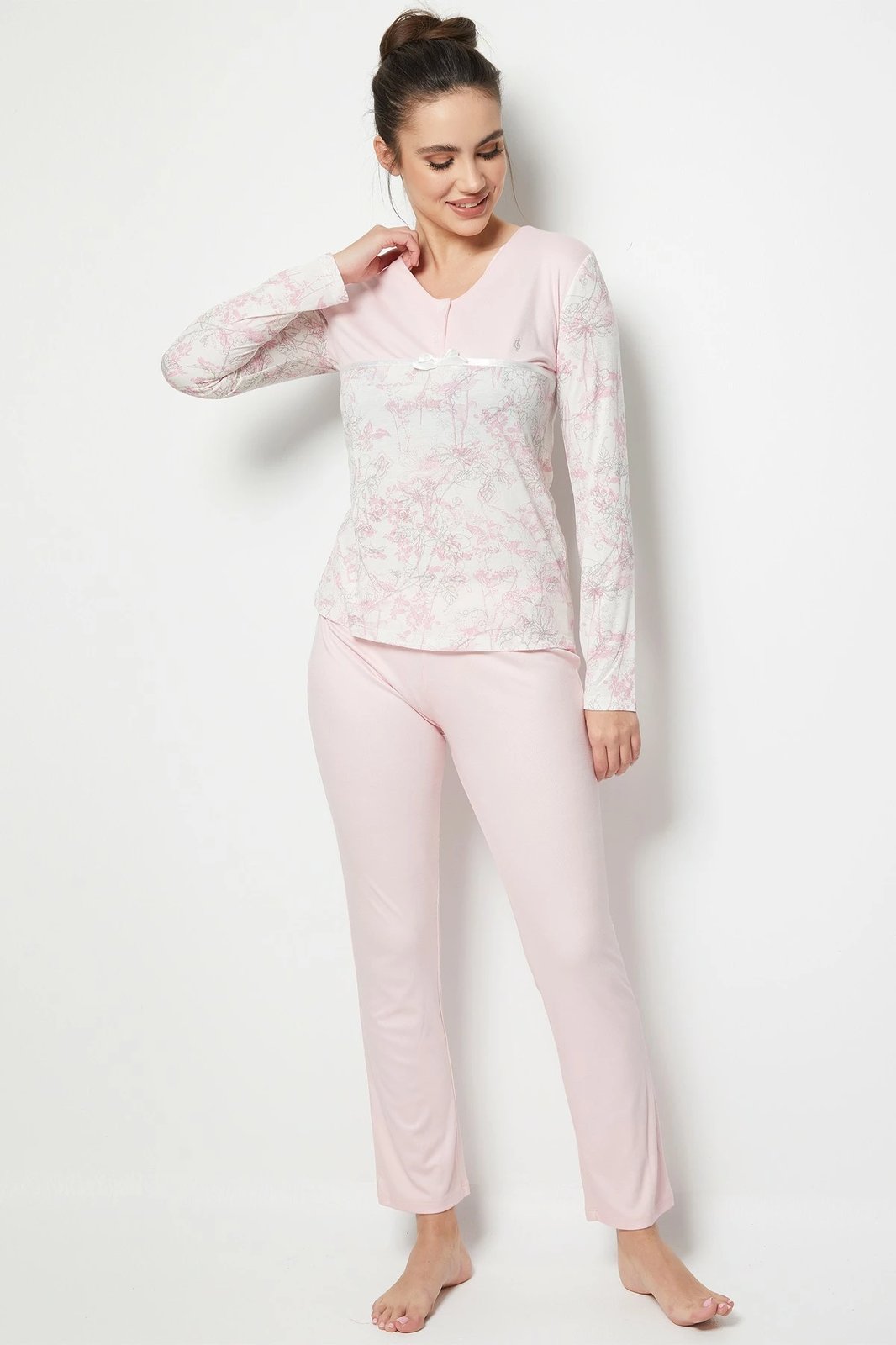 Set pizhamash për gra, rozë, Jumeon, 002-000520