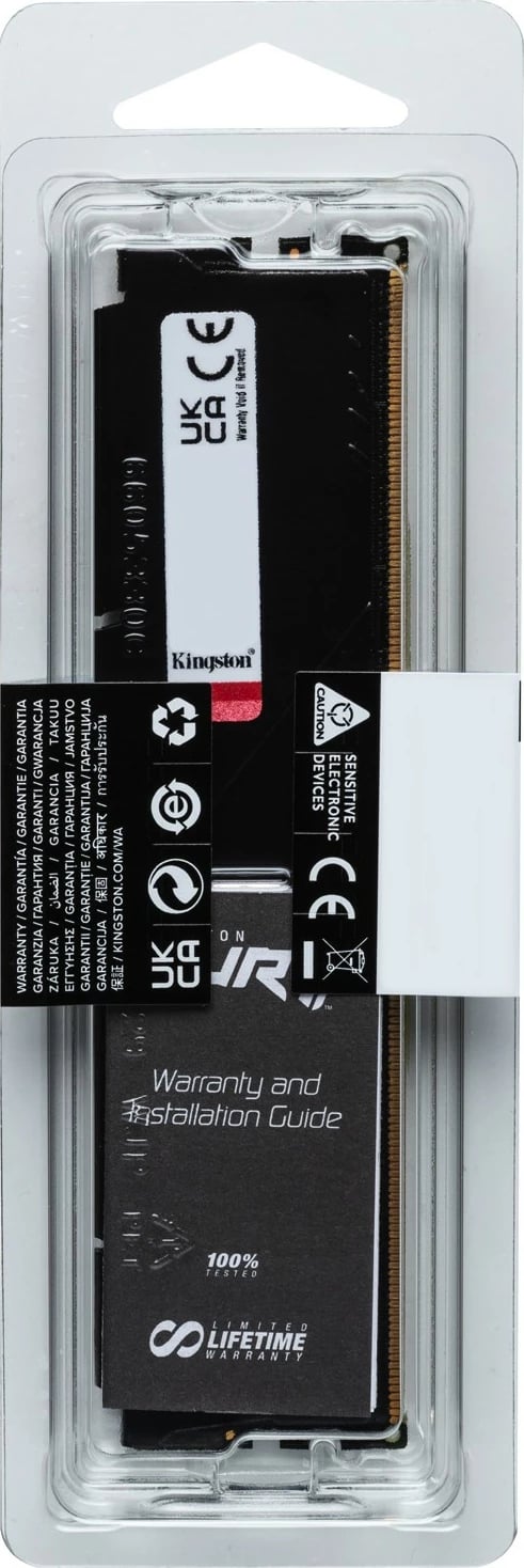 RAM Memorje Kingston FURY Beast 16GB DDR5 5600MT/s Ngjyrë e zezë
