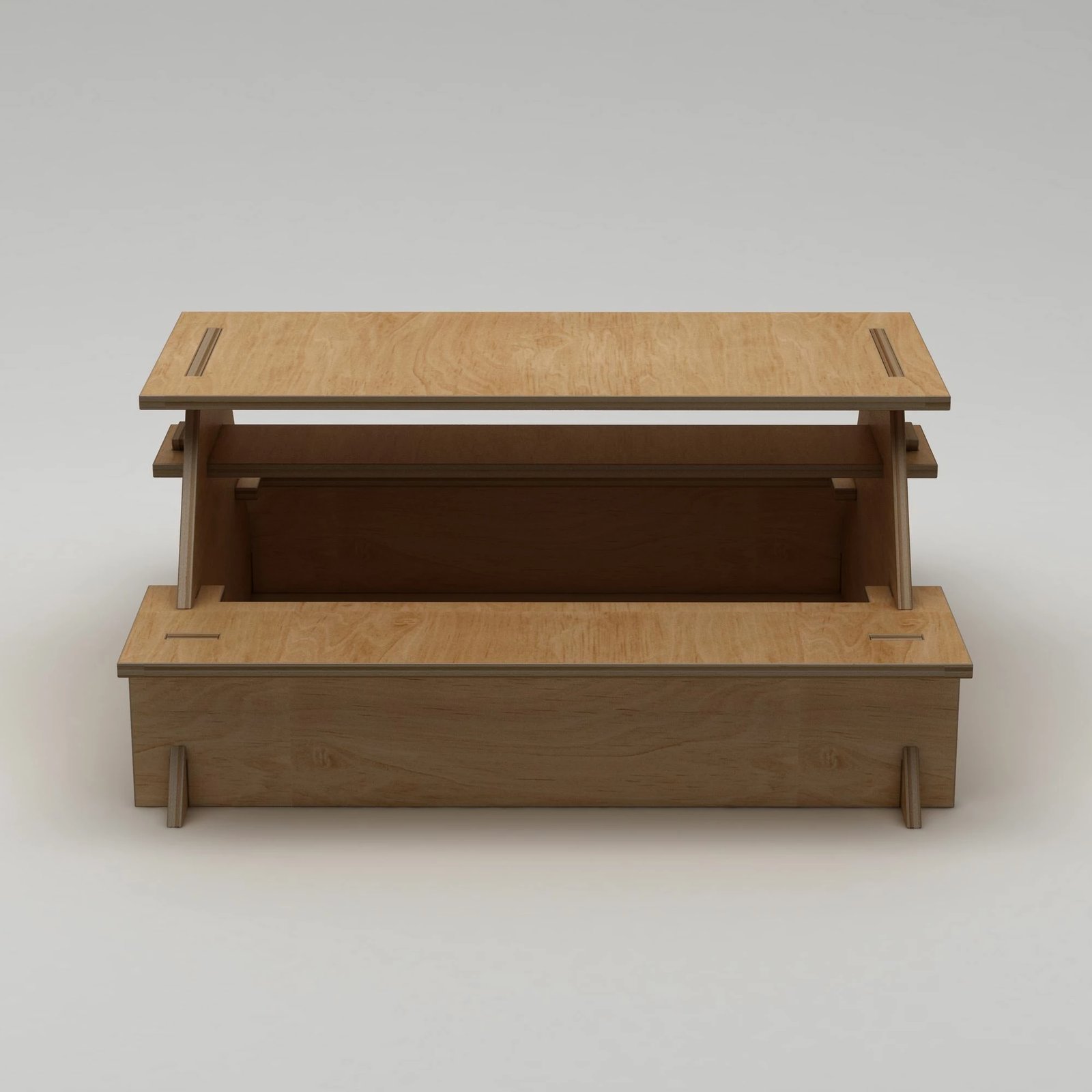 Tavolinë kopshti Skye Decor, dru natyral, Tela