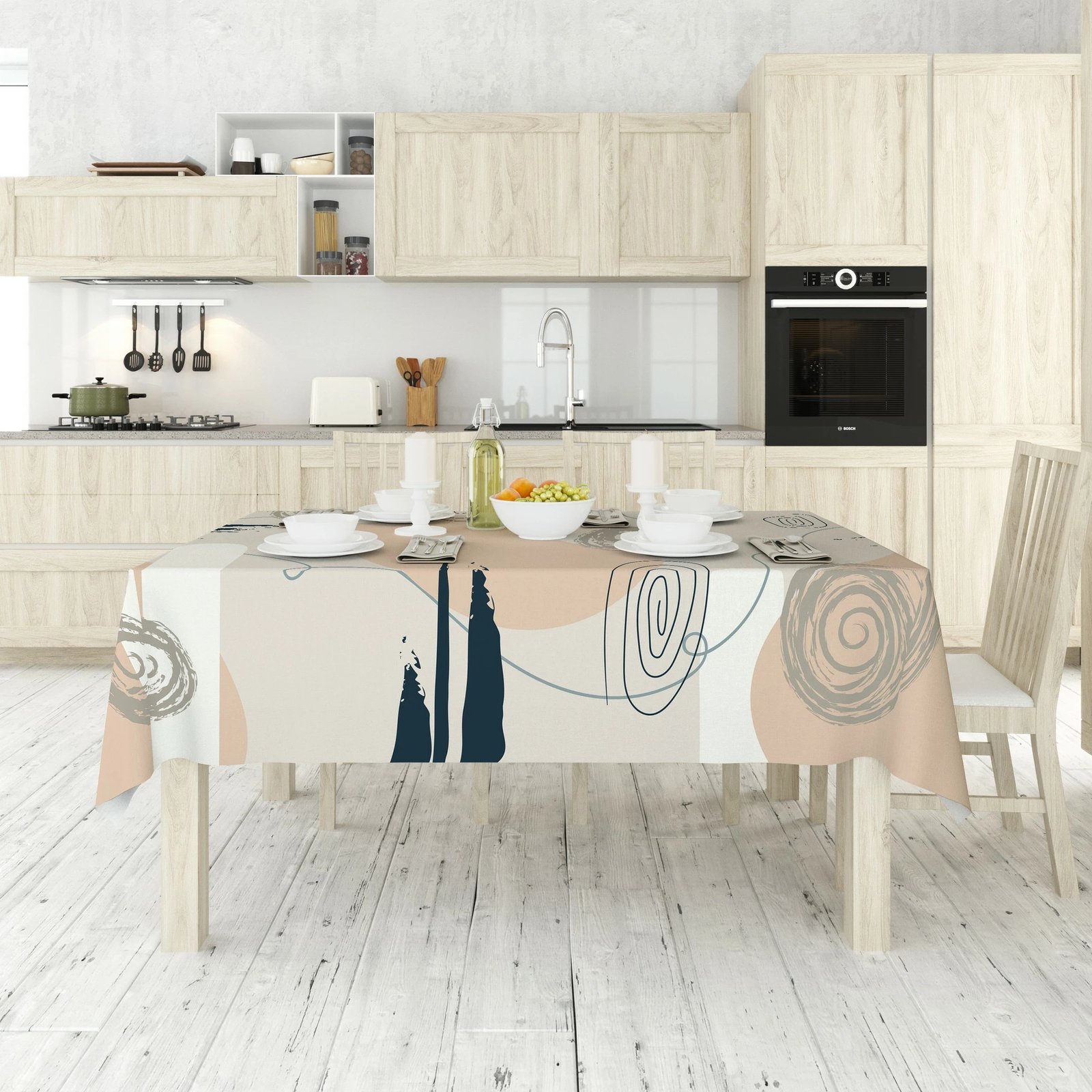 Mbulesë tavoline Hermia, Asr-tblclt25-25, 140x140cm