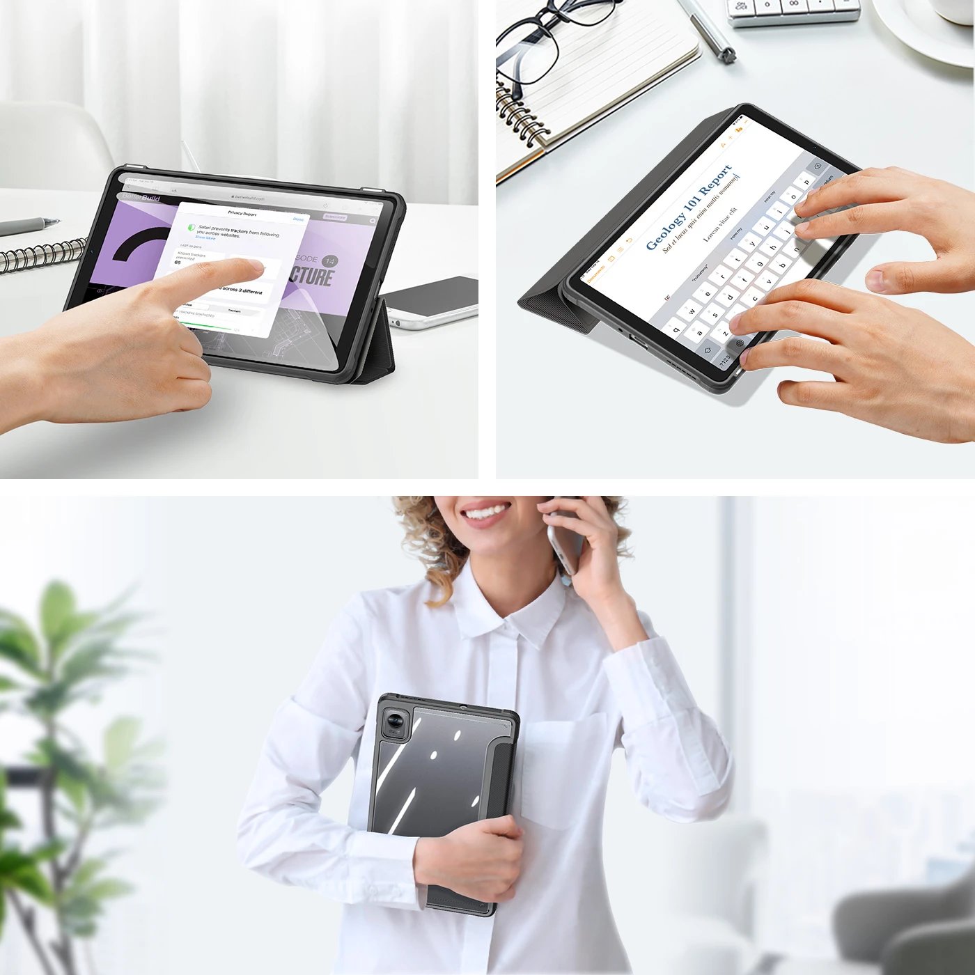 Mbështjellës Dux Ducis Toby Flip për Realme Pad Mini 8.7", i zi Mbështjellës Dux Ducis Toby Flip për Realme Pad Mini 8.7", i zi
