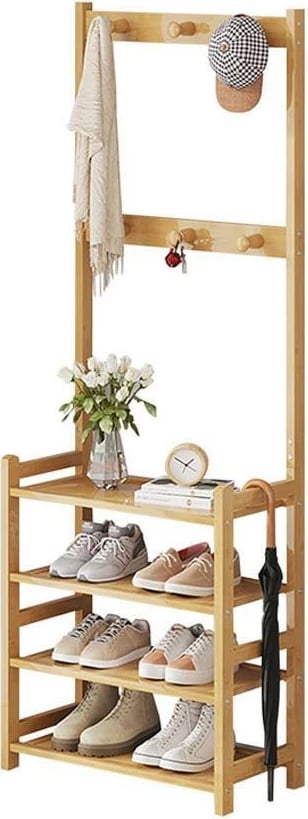 Raft organizimi për rroba dhe këpucë NEXT, Bamboo, H160x45x30cm