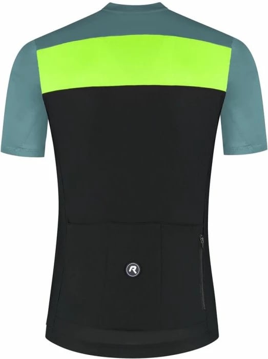 Fanellë çiklizmi për meshkuj Rogelli, zi-turkeze-verdhë