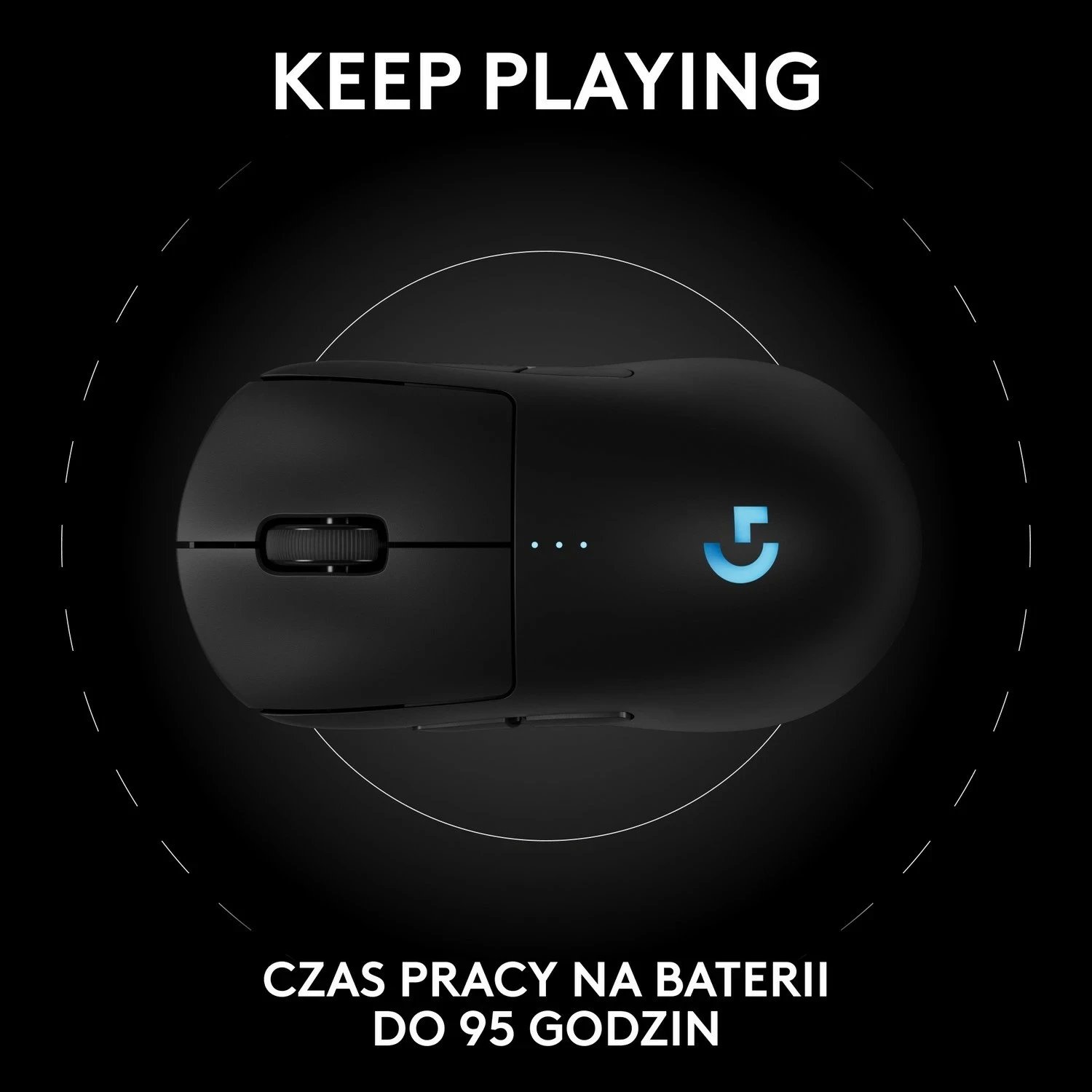 Maus Logitech G Pro 2 Lightspeed, RGB, i zi