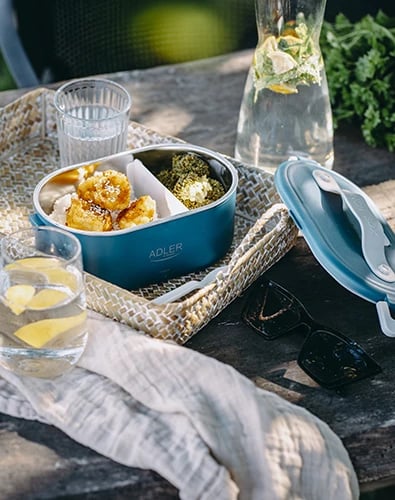 kuti dreke elektrike, Adler AD 4505, 0.8L, blu, me lugë