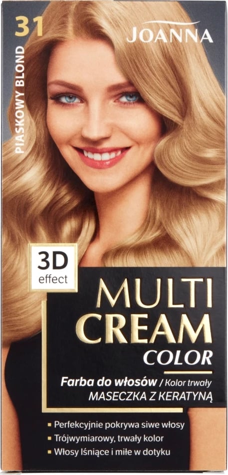 Ngjyrë për flokë Joanna Multi Cream Color 31 Bionde Rërë për femra, 1 copë