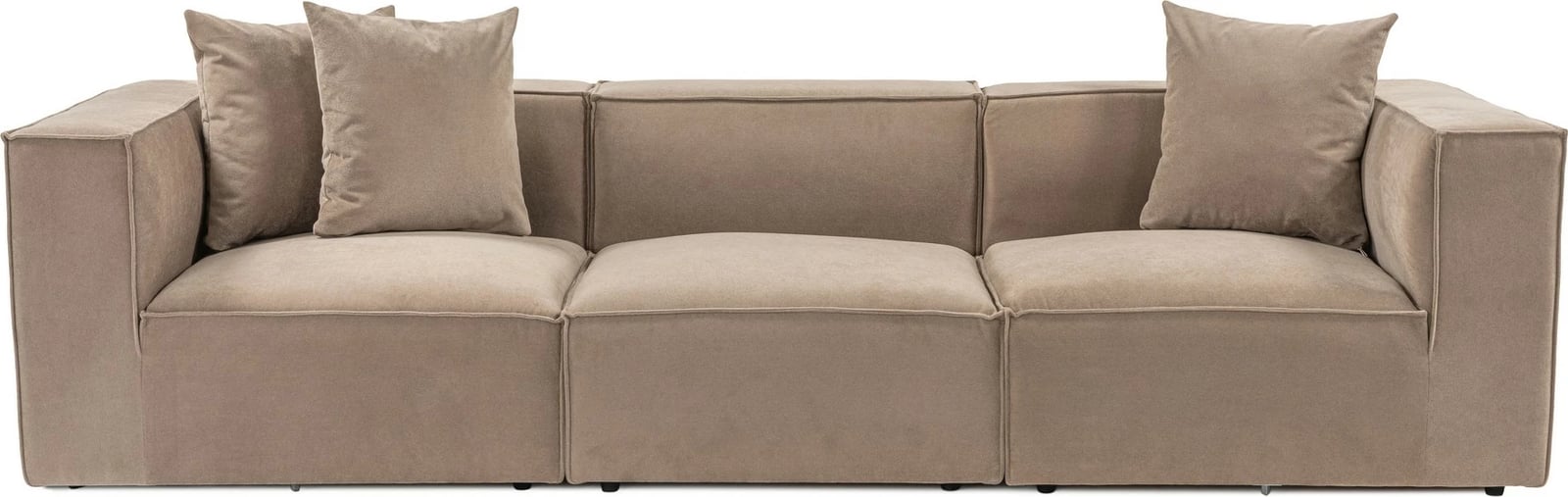 Divan treshe Atelier del Sofa, Sora 3, ngjyrë kapuçino