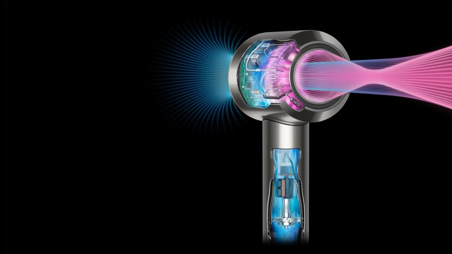 Tharëse flokësh Dyson Supersonic, 110000 RPM, 13.3 l/s, Bakër, Nikël Tharëse flokësh Dyson Supersonic, 110000 RPM, 13.3 l/s, Bakër, Nikël