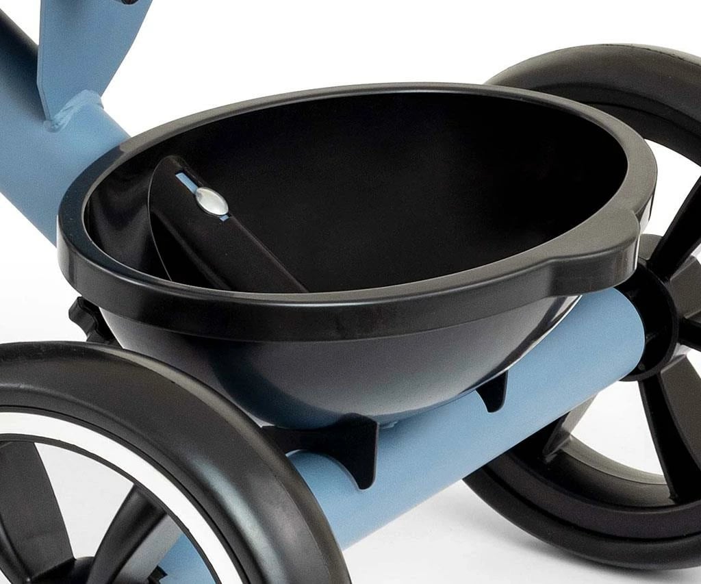 Tricikël fëmijësh, Milly Mally, Bobby, kornizë çeliku, rrota EVA, kambëza të heqshme, 24M+, blu