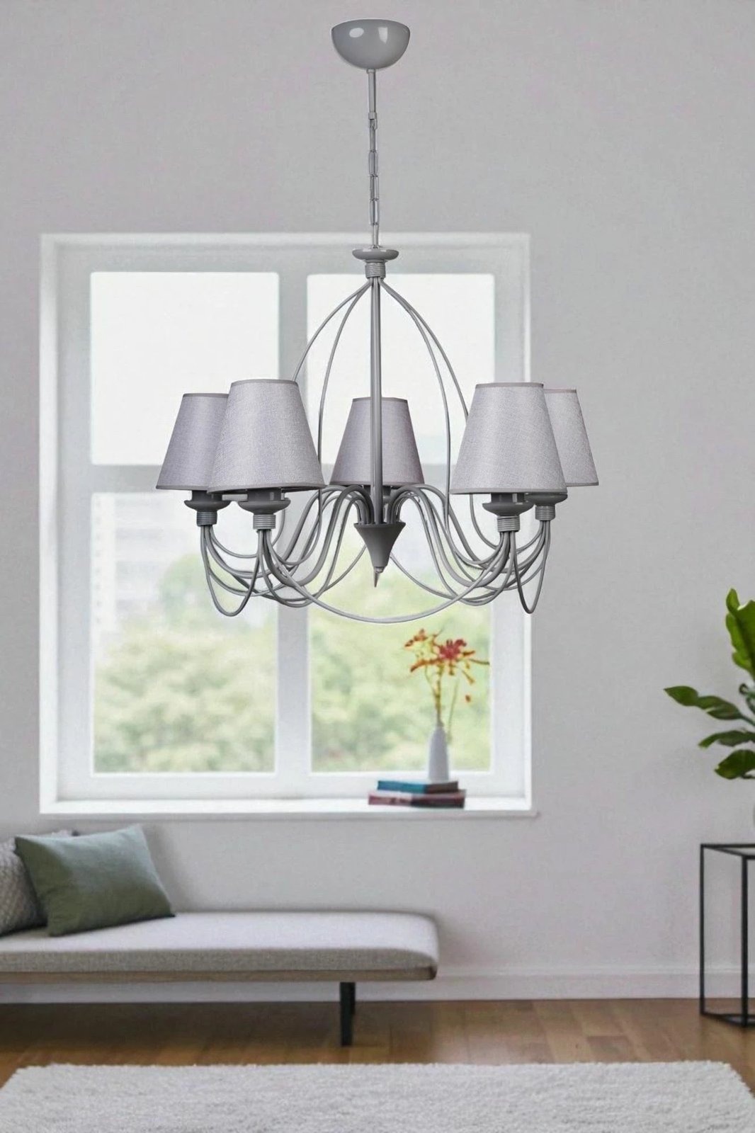 Llambadar Opviq, 8992-5, ngjyrë gri