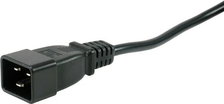 Prizë rackmount Equip 1U, 6x IEC C19, me ndërprerës, e zezë