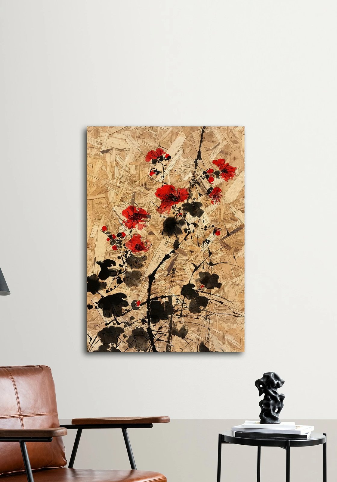 Pikturë dekorative me kornizë, MDF, Wallity, Huhu318, shumëngjyrëshe, 70x100cm