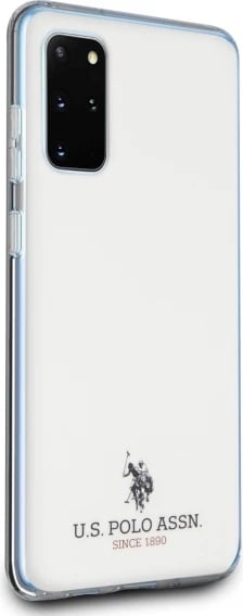 Mbështjellës U.S. Polo Assn. USHCS67TPUWH Shiny për Samsung Galaxy S20+, i bardhë