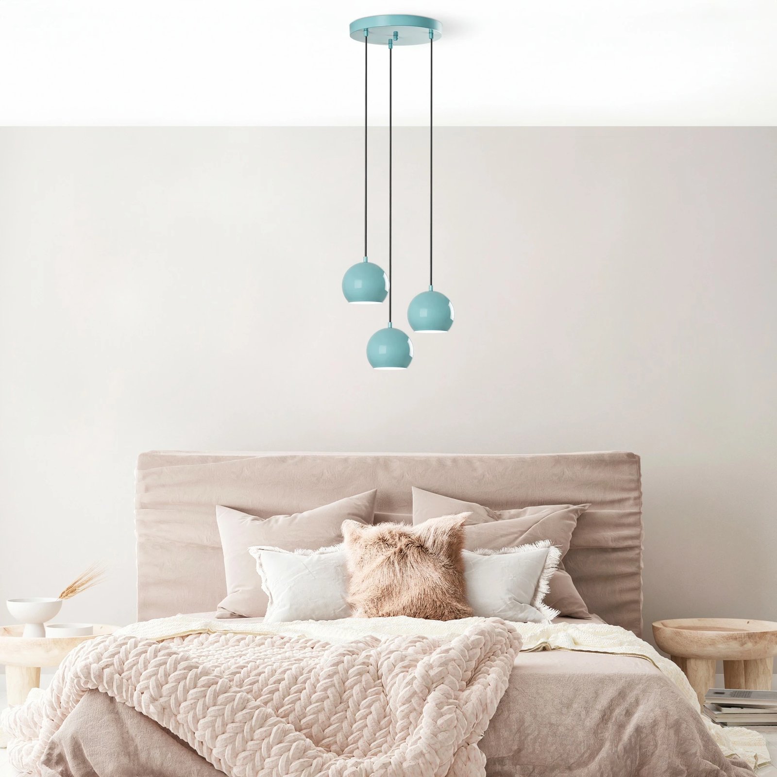 Llambë tavani Opviq, Top - 15 - 241 - 1, ngjyrë turquoise