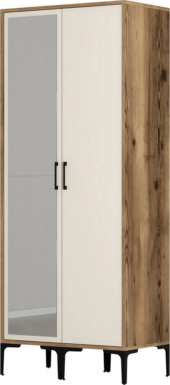 Dollap Skye Decor, Kumsal RS, ngjyrë arre dhe krem