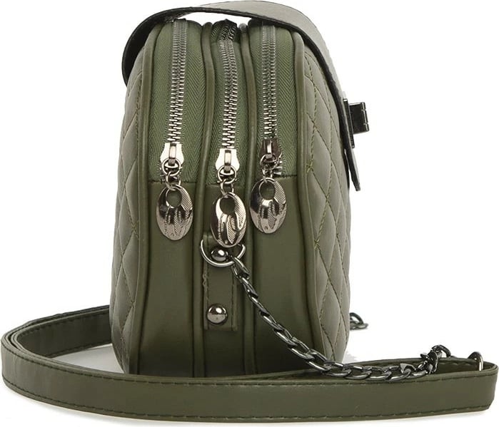 Çantë shpatullash mini, ngjyrë kaki, Zoozie Bags, 3518 - 45769