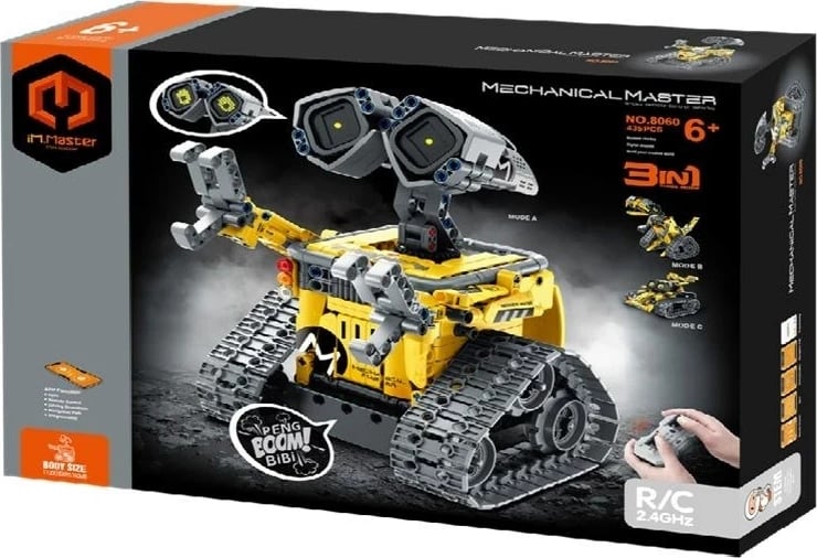 Set blloqe ndërtimi IM.MASTER RC Robodino 3 në 1, 435 pjesë, pa markë