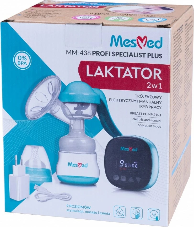 Laktator Mesmed MM-438 Profi Specialist Plus 2in1, i gjelbër
