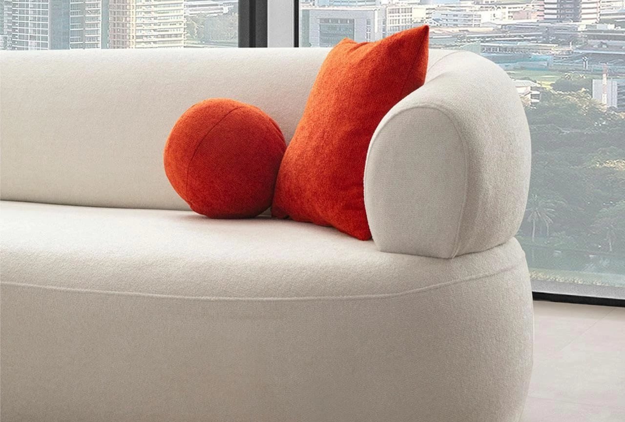 Këndare Roma, e bardhë, Atelier del Sofa, majtas